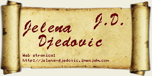Jelena Đedović vizit kartica